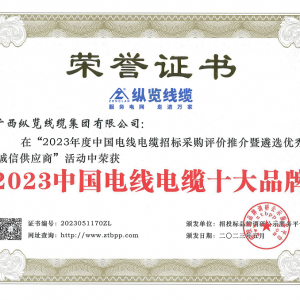 喜報(bào)！縱覽線纜集團(tuán)榮獲“2023中國(guó)電線電纜十大品牌”等多個(gè)獎(jiǎng)項(xiàng)