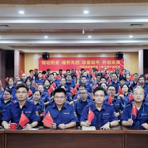 弘揚(yáng)偉大抗戰(zhàn)精神，凝聚奮進(jìn)磅礴力量——縱覽集團(tuán)組織觀看抗戰(zhàn)勝利 80 周年閱兵式